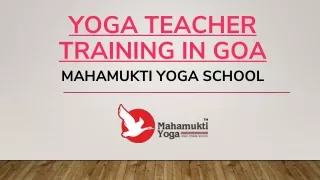 Yoga teachers training in Goa