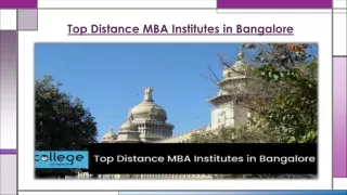 top distance mba institutes in bangalore