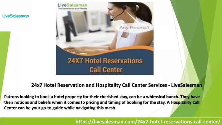 24x7 hotel reservation and hospitality call