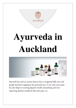Ayurveda in Auckland - www.ayurda.com