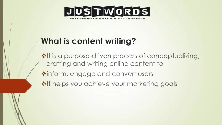 what is content writing