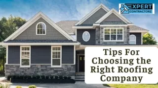 Tips For Choosing the Right Roofing Company in Monroe, OH at Expert Contractorz