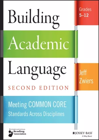 Building Academic Language Meeting Common Core Standards Across Disciplines