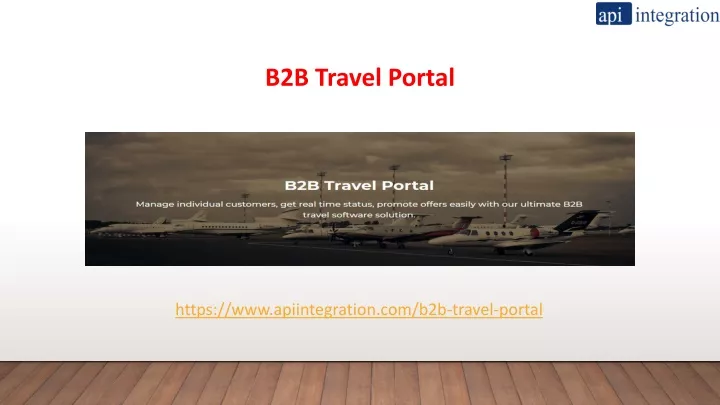 b2b travel portal