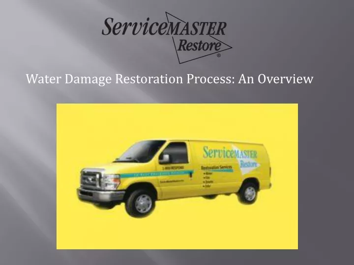 water damage restoration process an overview