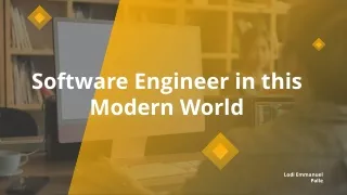 software engineer in this modern world