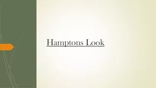 hamptons look