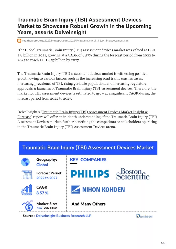 traumatic brain injury tbi assessment devices