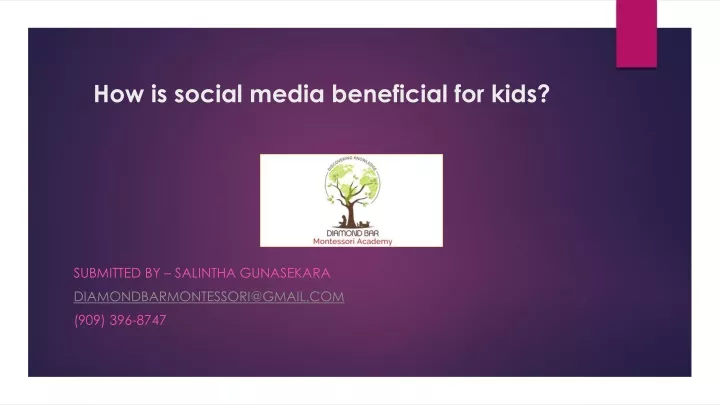 how is social media beneficial for kids