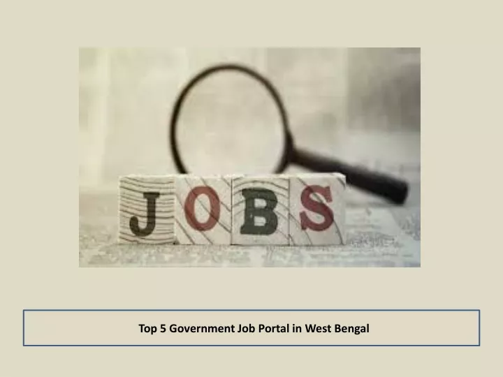 top 5 government job portal in west bengal