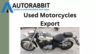 Used Motorcycles Export