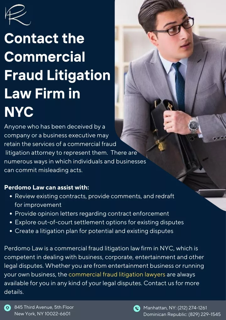 contact the commercial fraud litigation law firm
