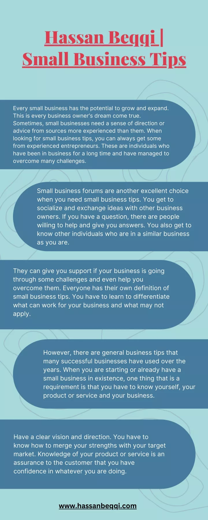 hassan beqqi small business tips