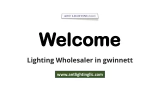 Lighting Wholesaler In Gwinnett