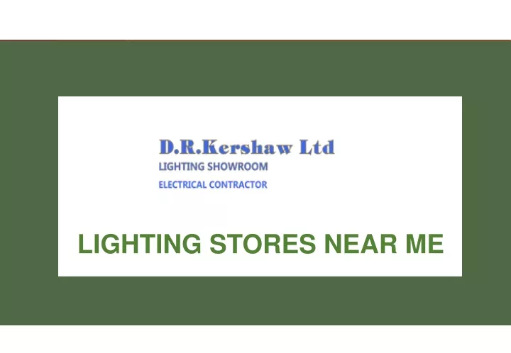 lighting stores near me