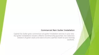 Commercial Rain Gutter Installation