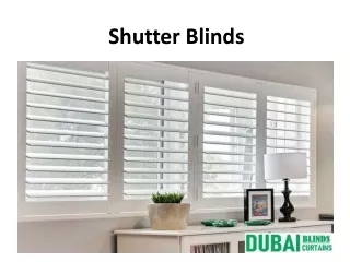 shutter blinds
