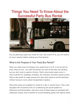how much is a party bus for a day