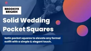 Best Solid Wedding Pocket Squares