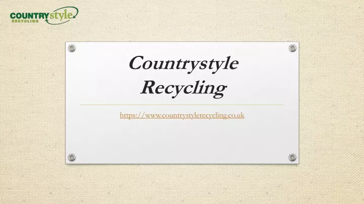 countrystyle recycling