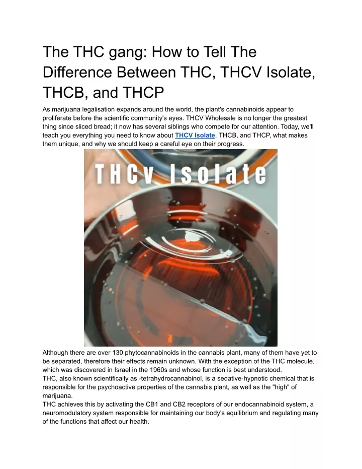 the thc gang how to tell the difference between
