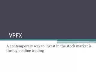 A contemporary way to invest in the stock market is through online trading