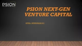 3d Urban Air Mobility | Psion.vc