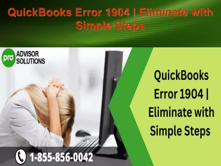 quickbooks error 1904 eliminate with simple steps