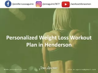 Personalized Weight Loss Workout Plan in Henderson