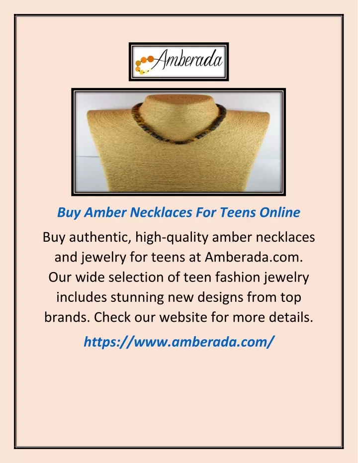 buy amber necklaces for teens online