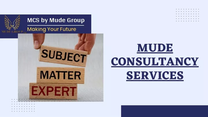 mude consultancy services