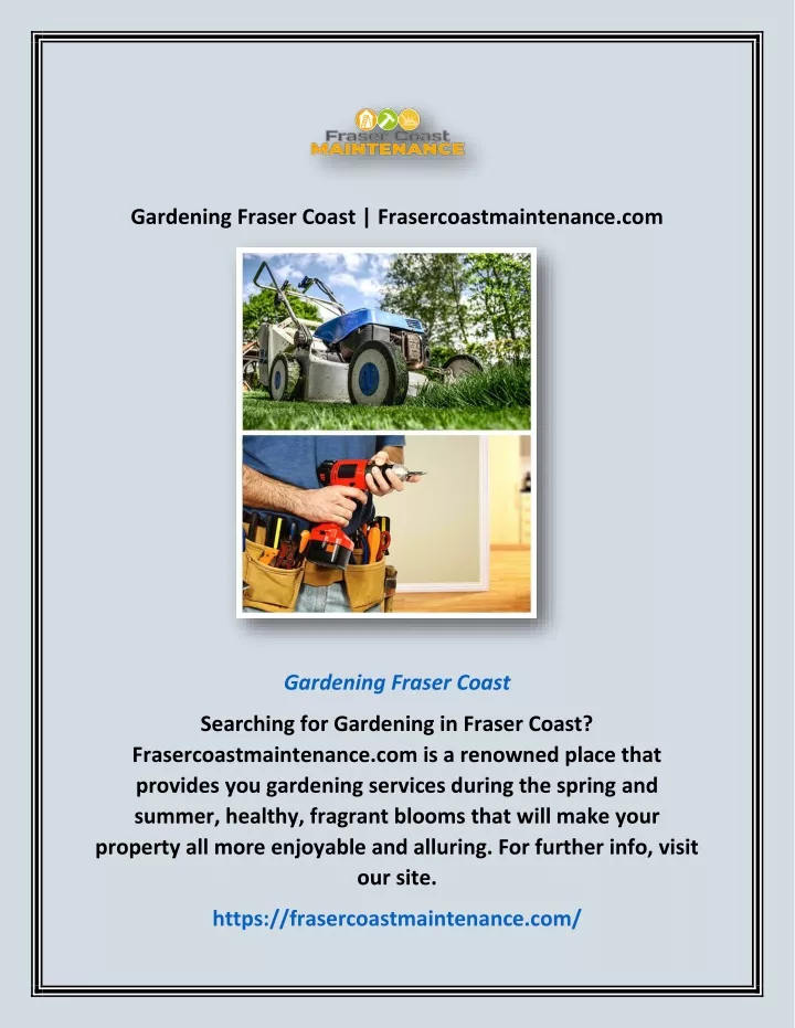 gardening fraser coast frasercoastmaintenance com