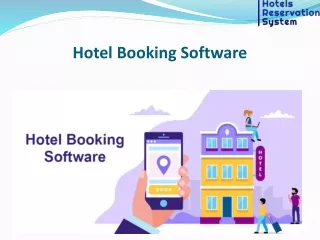 Hotel Booking Software