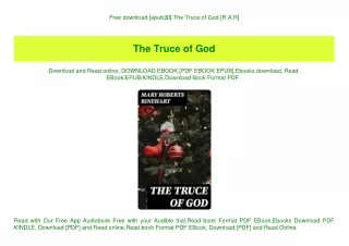 Free download [epub]$$ The Truce of God [R.A.R]