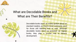 An Introduction About Decodable Books and Their Benefits