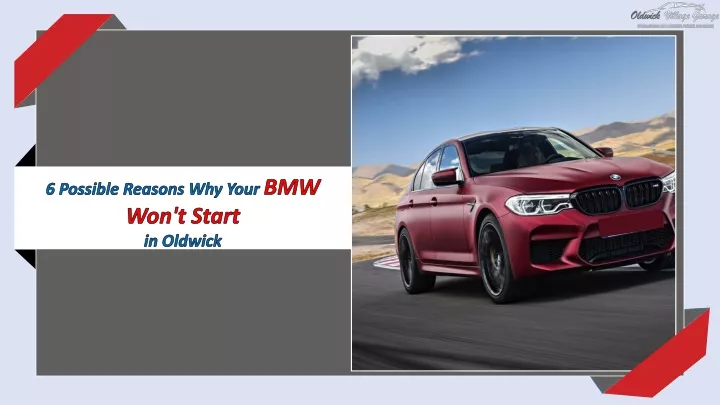 6 possible reasons why your bmw won t start