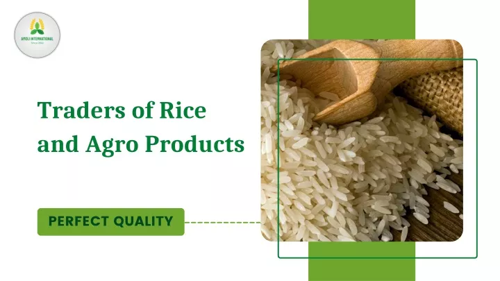 traders of rice and agro products