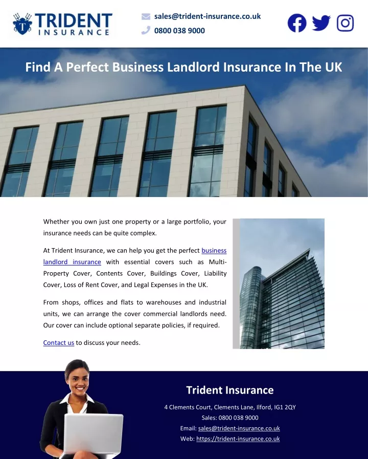 sales@trident insurance co uk