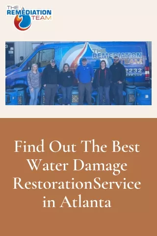 Find Out The Best Water Damage RestorationService in Atlanta