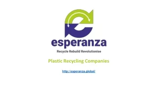 Plastic Recycling Companies