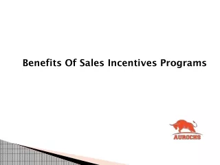 Benefits Of Sales Incentives Programs
