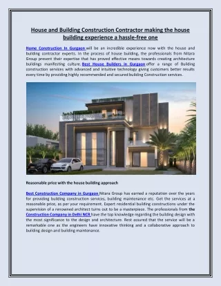house and building construction contractor making