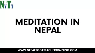 Meditation in Nepal
