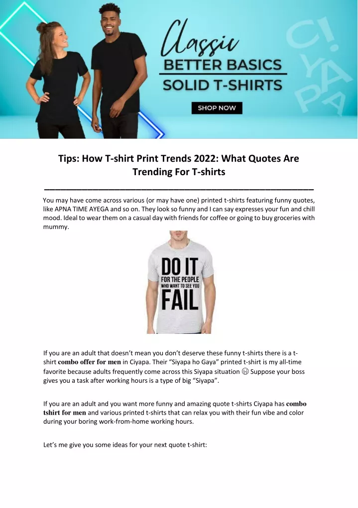 tips how t shirt print trends 2022 what quotes