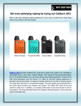get truly satisfying vaping by trying