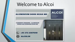 ALCOI windows- Aluminium glass window | Aluminium windows near me
