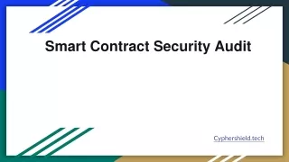 Smart Contract Security Audit