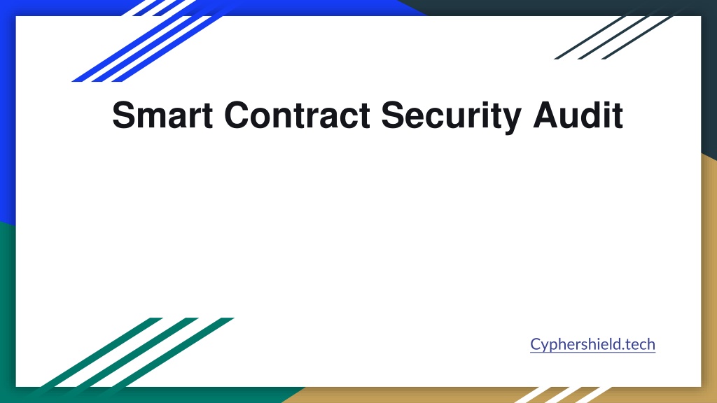 PPT - Smart Contract Security Audit PowerPoint Presentation, free ...