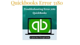 Quickbooks Error 3180