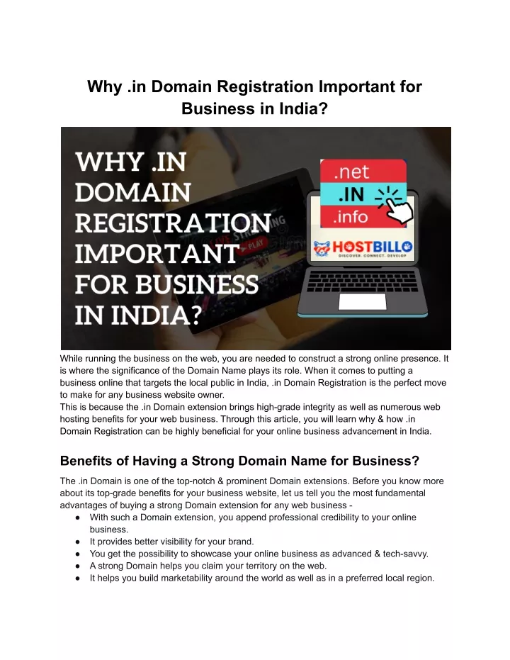 why in domain registration important for business